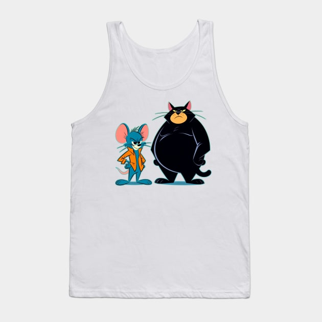 The Simpsons - Itchy and Scratchy - V1 Tank Top by nostalgiapress